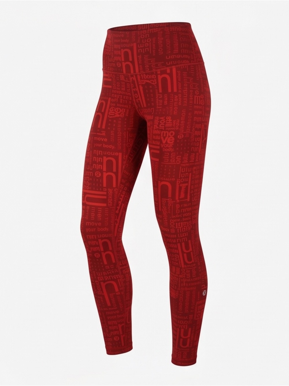 lululemon athletica Red Graphic High-Rise Leggings